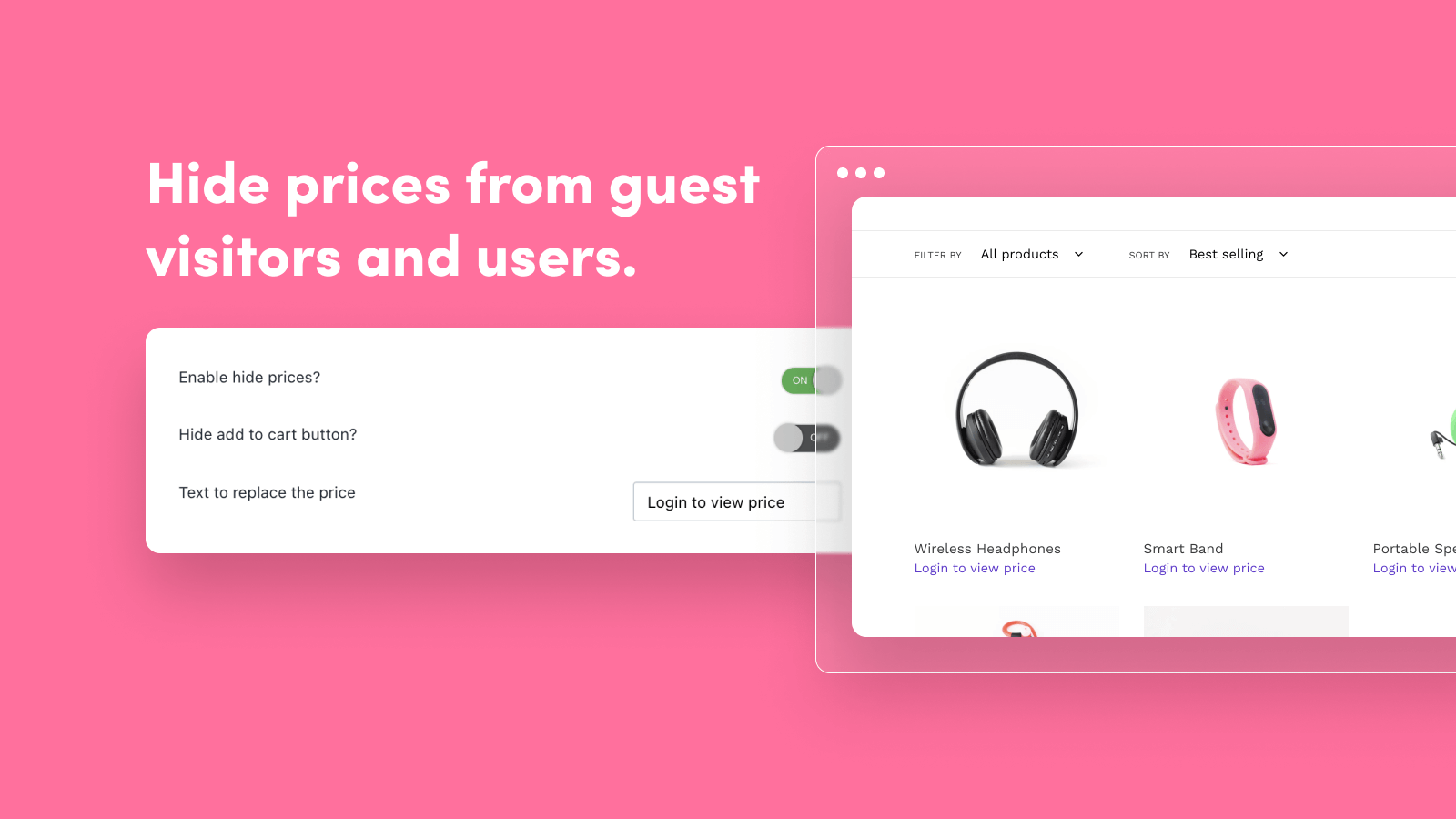 Wholesale Lock Manager app for Shopify, With hide prices feature.